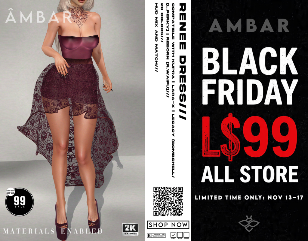 Renee Dress - Inithium/Legacy/MaitreyaX/Reborn/+mods	&lt;a href=&quot;http://maps.secondlife.com/secondlife/Mellow%20Marina/137/65/21&quot; target=&quot;_blank&quot;&gt;Teleport&lt;/a&gt;