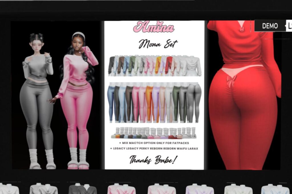 Mona Top and Pants - Legacy/MaitreyaX/Reborn/+mods, L$279 each/L$1200 each FP