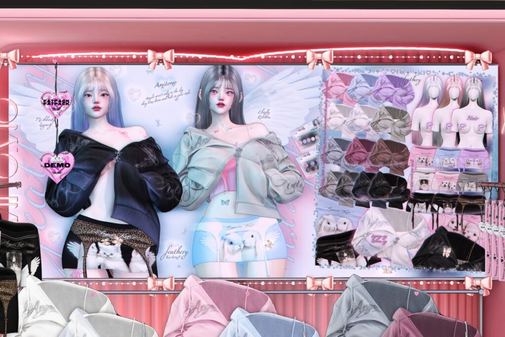 Feathery Outfit &amp; Hairstyle - Legacy/Reborn, L$229-L$399 each/L$599-L$1799 each FP