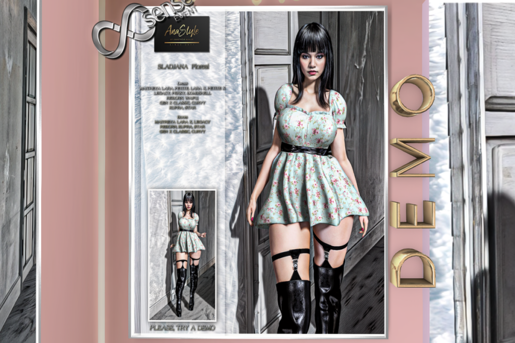 Sladiana Floral Outfit - See Ad For Fits, L$150-L$199 each/L$1250 FP