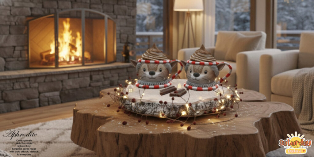 Cute Squirrels Hot Chocolate Giver