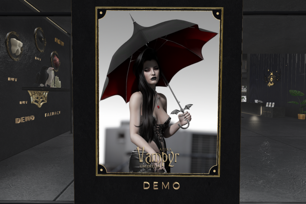 Vampy Umbrella	&lt;a href=&quot;http://maps.secondlife.com/secondlife/Shadows/104/115/23&quot; target=&quot;_blank&quot;&gt;Teleport&lt;/a&gt;