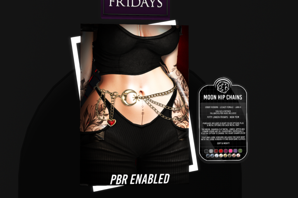 Moon Hip Chains - Legacy/MaitreyaX/Reborn	&lt;a href=&quot;http://maps.secondlife.com/secondlife/AsteroidBox/121/198/203&quot; target=&quot;_blank&quot;&gt;Teleport&lt;/a&gt;