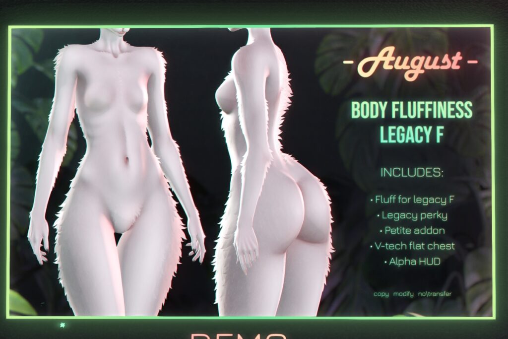 Body Fluffiness Add-On - Legacy/+mods, L$990