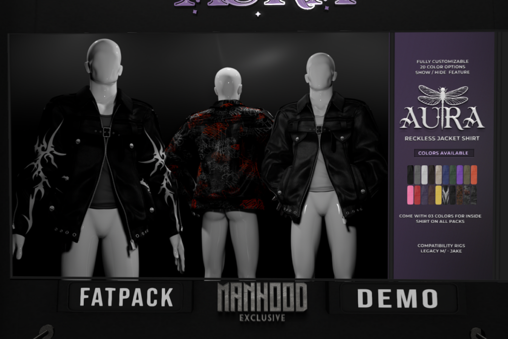 Reckless Jacket - Jake/Legacy, L$280 each/L$1800 FP