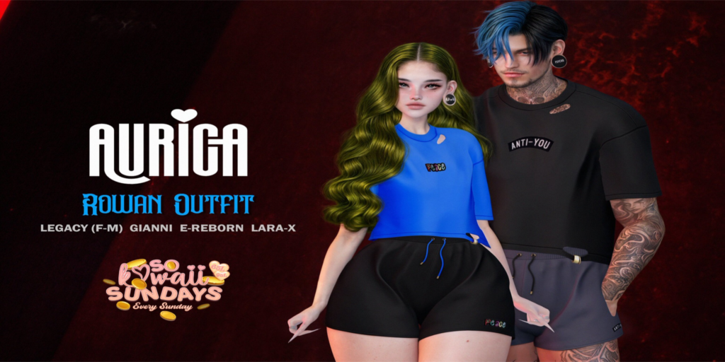 Rowan Outfit - Gianni/Legacy M+F/MaitreyaX/Reborn	&lt;a href=&quot;http://maps.secondlife.com/secondlife/Crystal%20Isle/168/140/60&quot; target=&quot;_blank&quot;&gt;Teleport&lt;/a&gt;