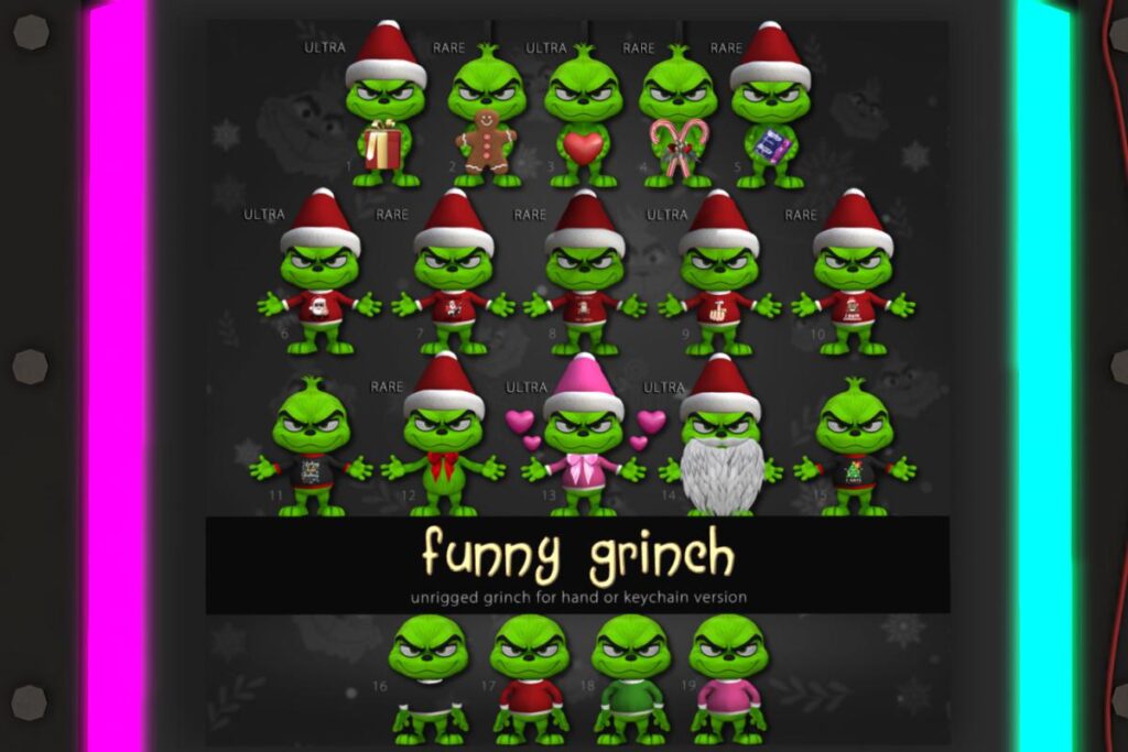 Funny Grinch, L$75 per play