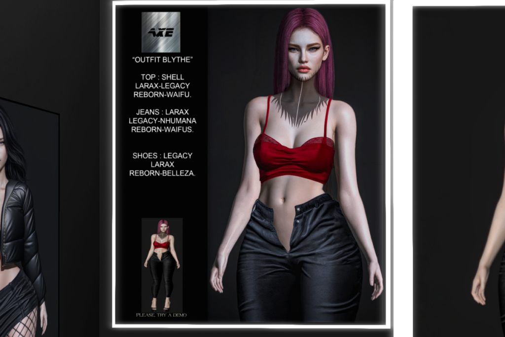 Blythe Top &amp; Jeans - Legacy/MaitreyaX/Nhumana/Reborn/+mods, L$150 each | Silas Shoes - GenX/Legacy/MaitreyaX/Reborn, L$150 each