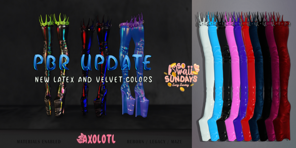 Leshi Boots - Legacy/Reborn/+mods	&lt;a href=&quot;http://maps.secondlife.com/secondlife/Kindred%20Soul/95/81/2362&quot; target=&quot;_blank&quot;&gt;Teleport&lt;/a&gt;