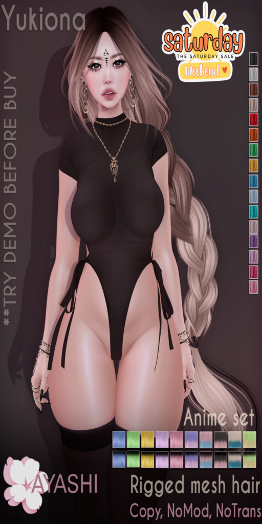 Yukiona Hair Anime Set	&lt;a href=&quot;http://maps.secondlife.com/secondlife/MagnetiS/191/128/10&quot; target=&quot;_blank&quot;&gt;Teleport&lt;/a&gt;