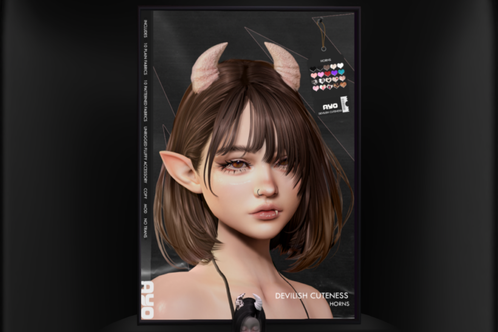 Devilish Cuteness Horns, L$399