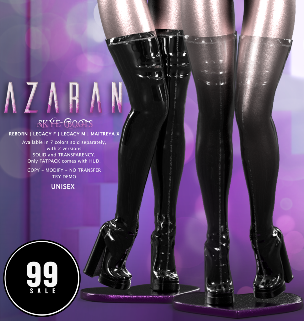 Skye Boots - Legacy F+M/MaitreyaX/Reborn	&lt;a href=&quot;http://maps.secondlife.com/secondlife/Hell%20Fire/67/65/502&quot; target=&quot;_blank&quot;&gt;Teleport&lt;/a&gt;