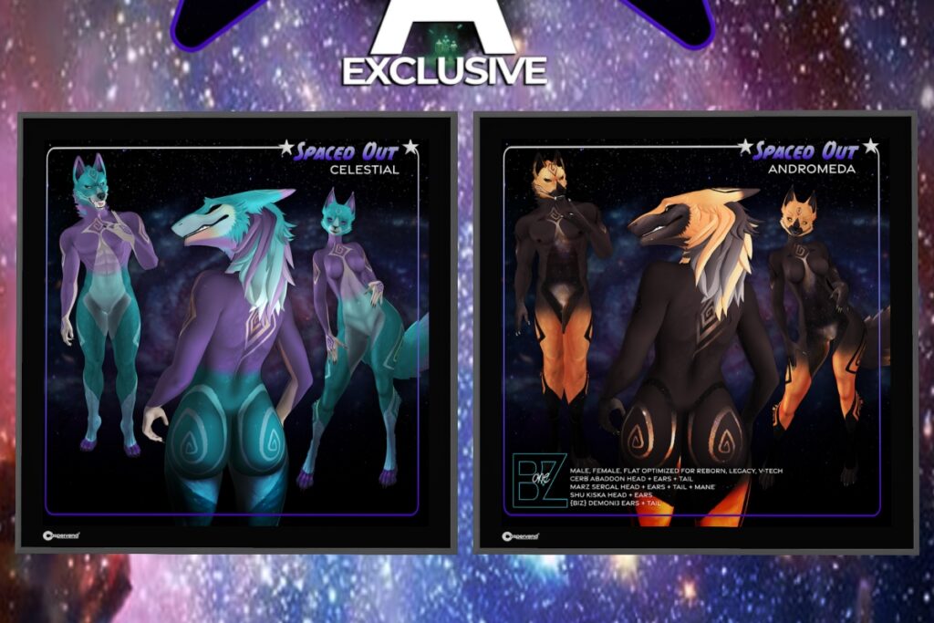 Spaced Out Mod Kit - BOM/Cerberus Abbadon/Marz Sovereign Sergal/Shu Kiska, L$400 each