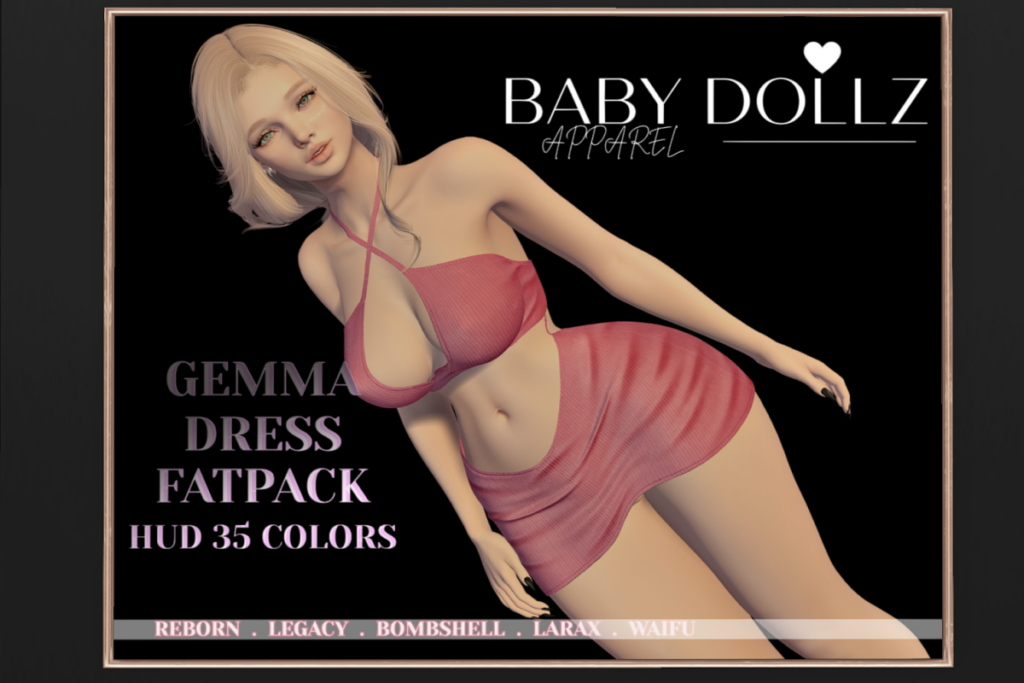 Gemma Dress - Legacy/MaitreyaX/Reborn/+mods, L$169 each/L$399 FP
