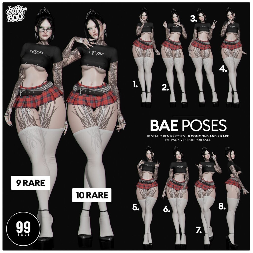 Bae Poses	&lt;a href=&quot;http://maps.secondlife.com/secondlife/Cult%20Grounds/16/23/1022&quot; target=&quot;_blank&quot;&gt;Teleport&lt;/a&gt;