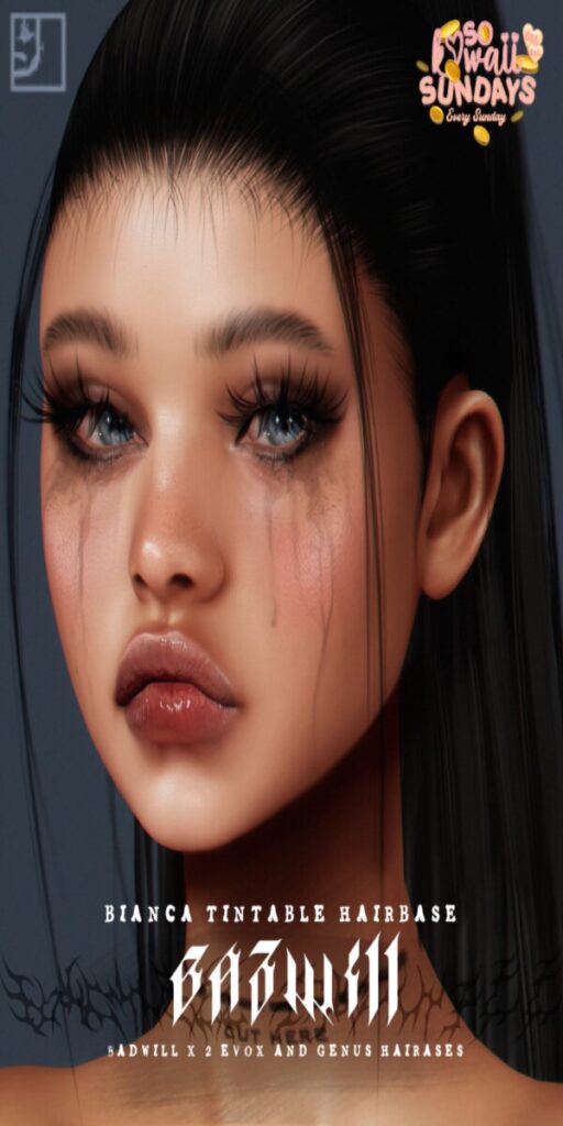 Bianca Hairbase - EvoX/Genus	&lt;a href=&quot;http://maps.secondlife.com/secondlife/Liberty%20Harbor/199/160/1001&quot; target=&quot;_blank&quot;&gt;Teleport&lt;/a&gt;