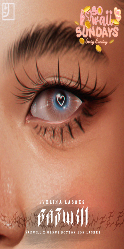 Evelina Lashes - Genus	&lt;a href=&quot;http://maps.secondlife.com/secondlife/Liberty%20Harbor/198/165/1001&quot; target=&quot;_blank&quot;&gt;Teleport&lt;/a&gt;