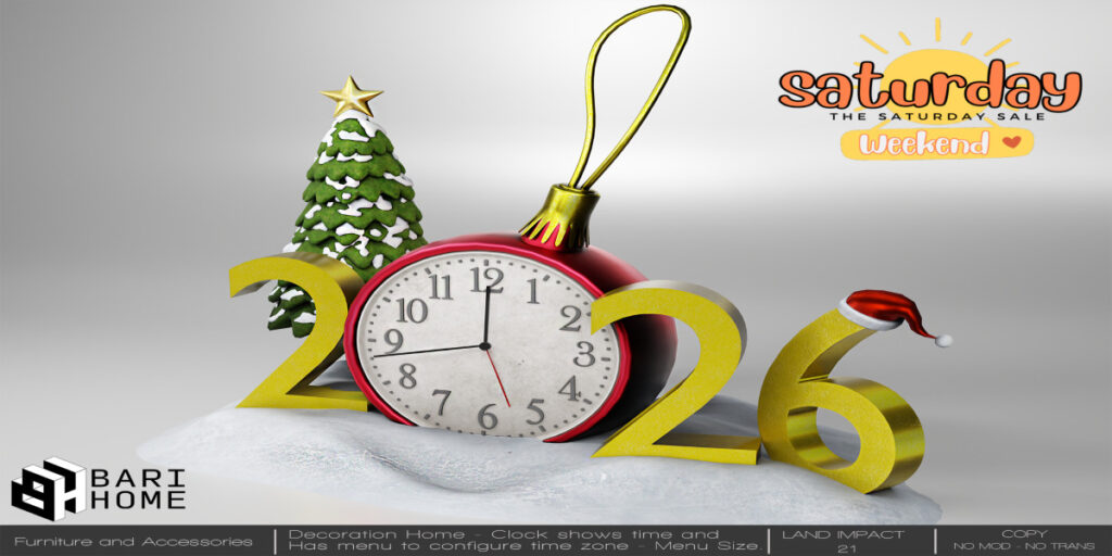 Happy New Year with Clock Real 2026