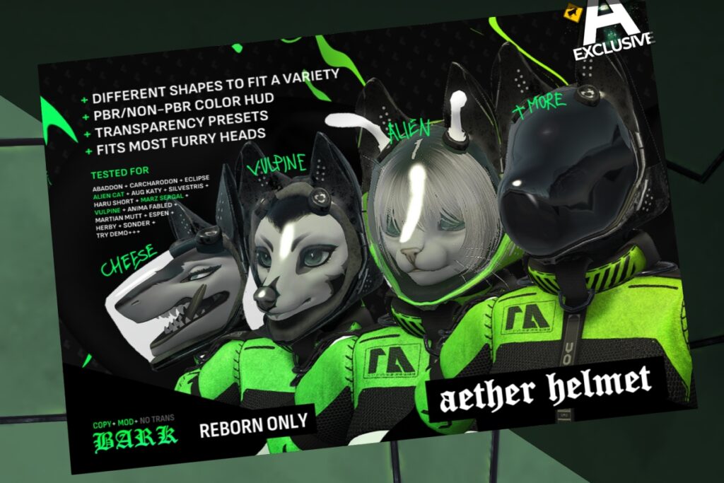 Aether Helmet - Reborn, L$449 FP