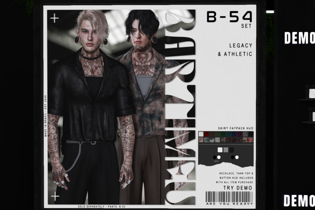 B-54 Set - Legacy/+mods, L$300 each/L$2500 FP/L$4500 MP