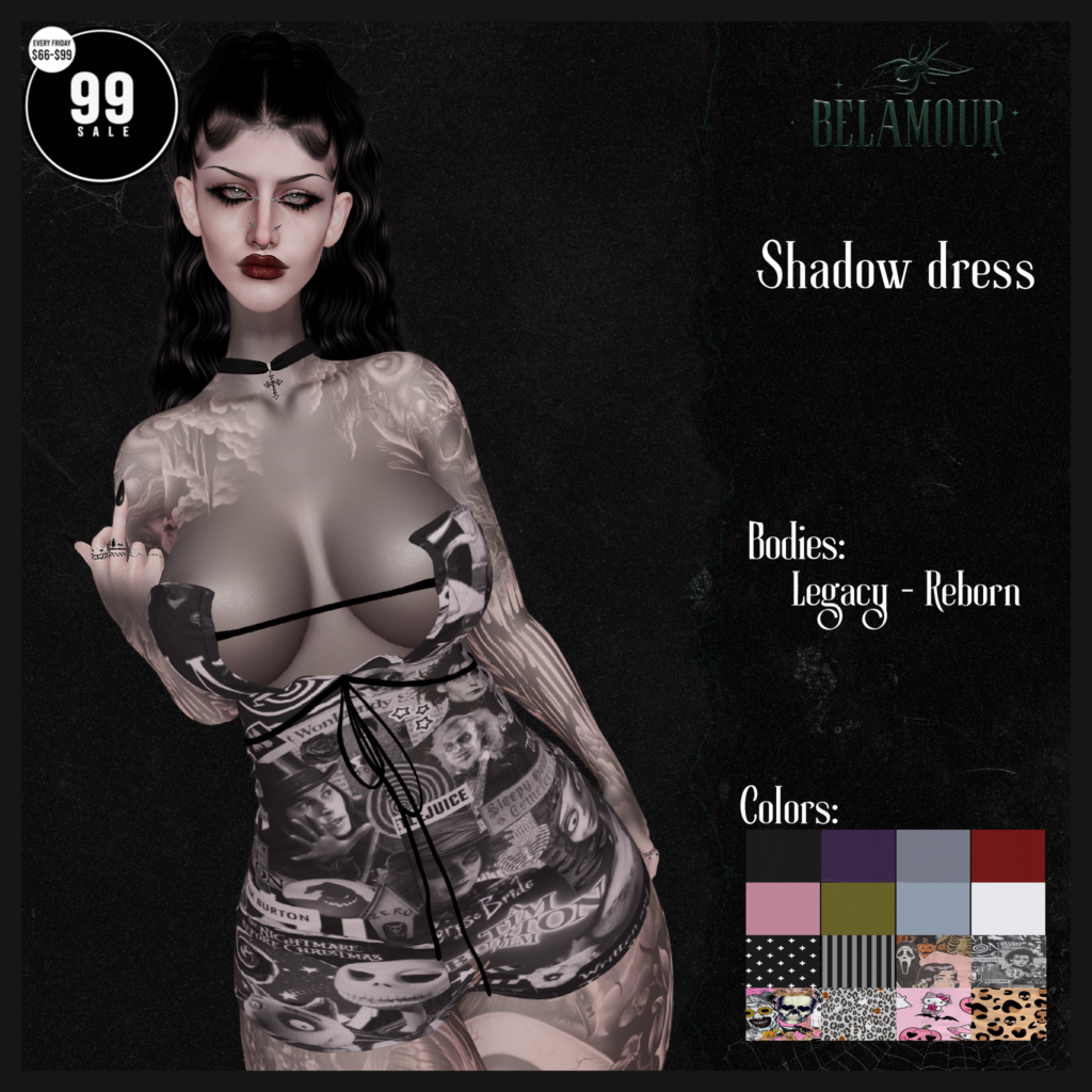 Shadow Dress - Legacy/Reborn	&lt;a href=&quot;http://maps.secondlife.com/secondlife/Promised%20Beach/54/94/406&quot; target=&quot;_blank&quot;&gt;Teleport&lt;/a&gt;