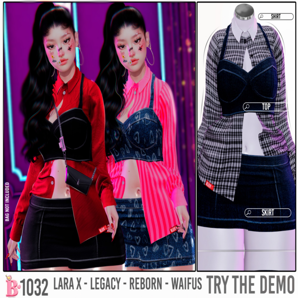 1032 Outfit - Legacy/MaitreyaX/Reborn/+mods	&lt;a href=&quot;http://maps.secondlife.com/secondlife/Bliss%20Kingdom/65/110/1501&quot; target=&quot;_blank&quot;&gt;Teleport&lt;/a&gt;