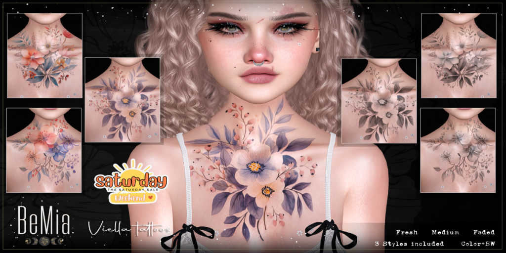 Viella Tattoos - BOM	&lt;a href=&quot;http://maps.secondlife.com/secondlife/Rosehaven/218/121/2501&quot; target=&quot;_blank&quot;&gt;Teleport&lt;/a&gt;