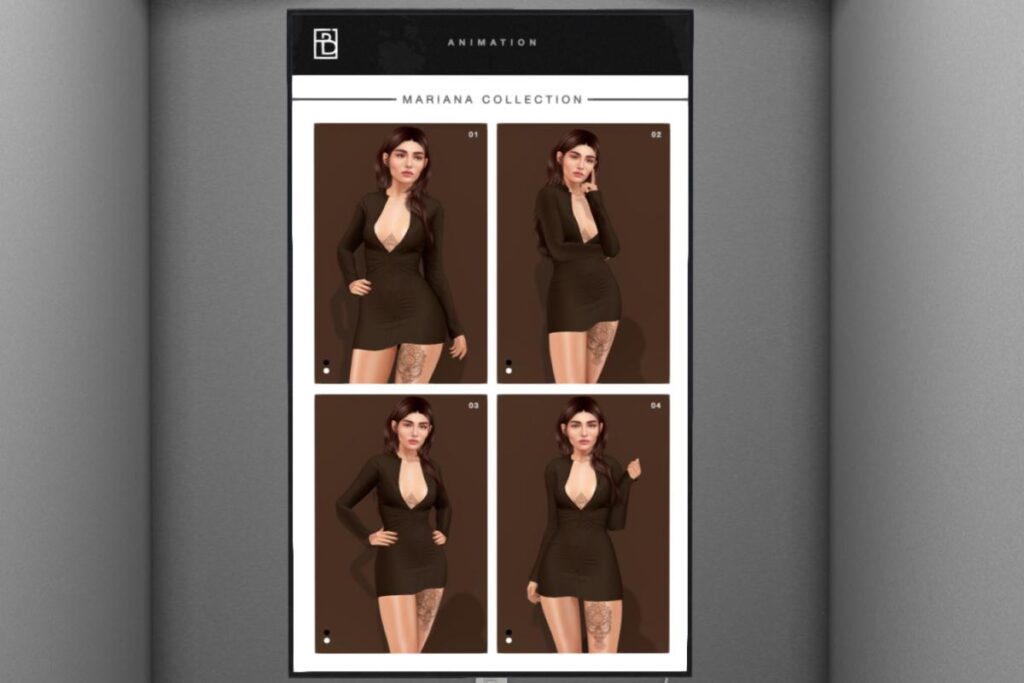 Mariana Poses, L$125 each/L$350 FP