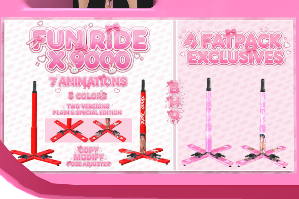 Fun Ride X 9000, L$399 each/L$1999 FP