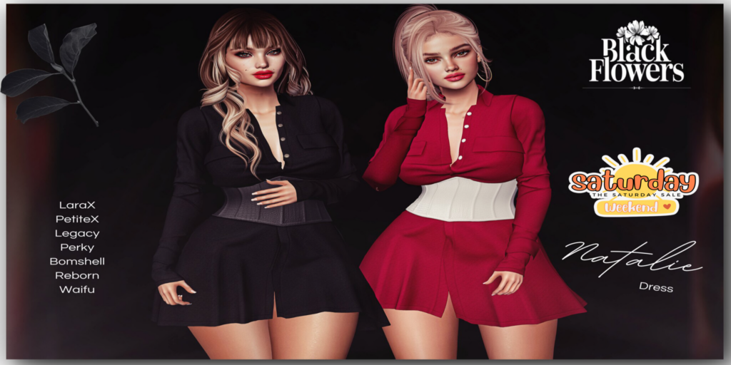 Natalie Dress - Legacy/MaitreyaX/Reborn/+mods	&lt;a href=&quot;http://maps.secondlife.com/secondlife/Luna%20Sea/105/152/21&quot; target=&quot;_blank&quot;&gt;Teleport&lt;/a&gt;