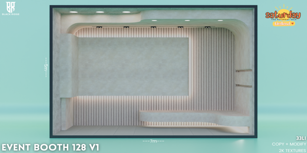 Event Booth 128 V1	&lt;a href=&quot;http://maps.secondlife.com/secondlife/Wilderdale/156/174/400&quot; target=&quot;_blank&quot;&gt;Teleport&lt;/a&gt;