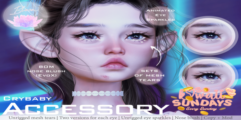 Crybaby Accessory - EvoX	&lt;a href=&quot;https://maps.secondlife.com/secondlife/Optimal/179/17/1601&quot; target=&quot;_blank&quot;&gt;Teleport&lt;/a&gt;