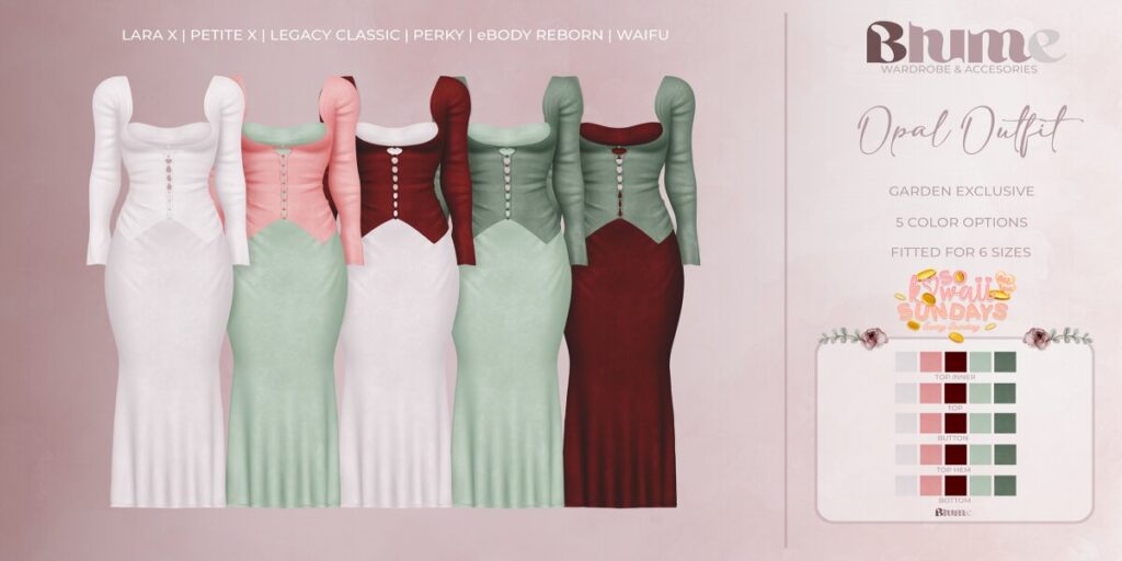 Opal Outfit - Legacy/MaitreyaX/Reborn/+mods	&lt;a href=&quot;http://maps.secondlife.com/secondlife/Bruschetta/149/46/1301&quot; target=&quot;_blank&quot;&gt;Teleport&lt;/a&gt;