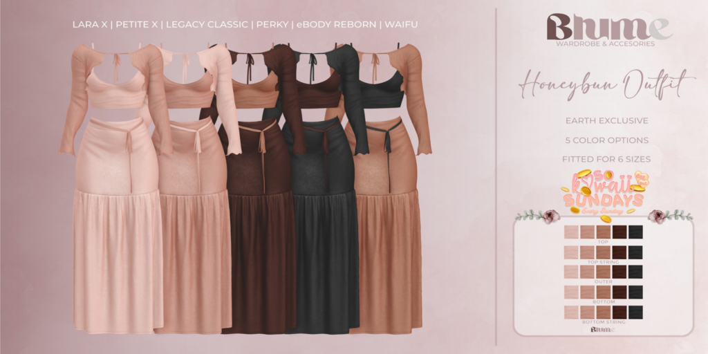 Honeybun Outfit - Legacy/MaitreyaX/Reborn/+mods	&lt;a href=&quot;http://maps.secondlife.com/secondlife/Bruschetta/149/46/1301&quot; target=&quot;_blank&quot;&gt;Teleport&lt;/a&gt;
