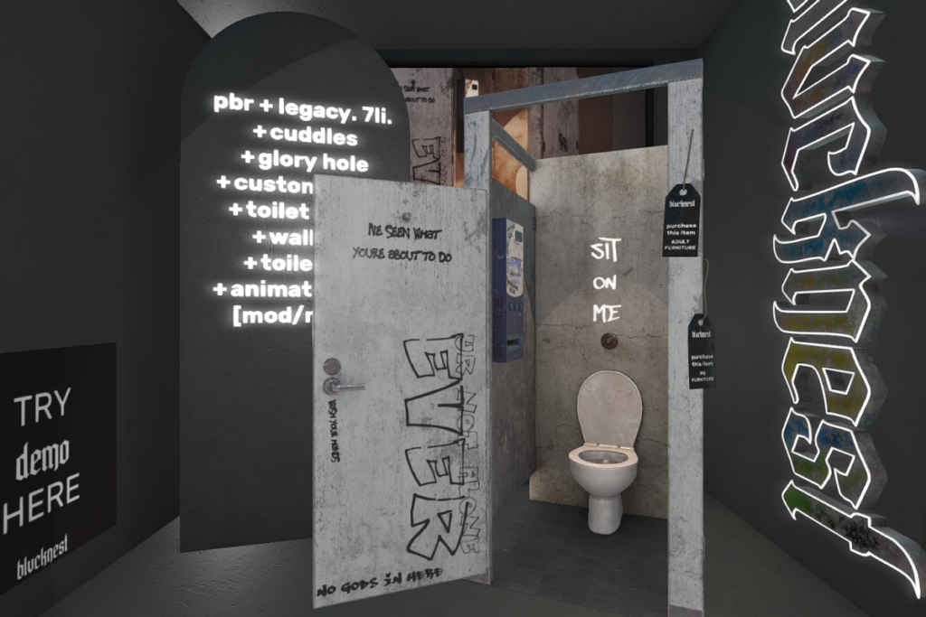Glorygrime Bathroom Stall, L$399-L$499 each