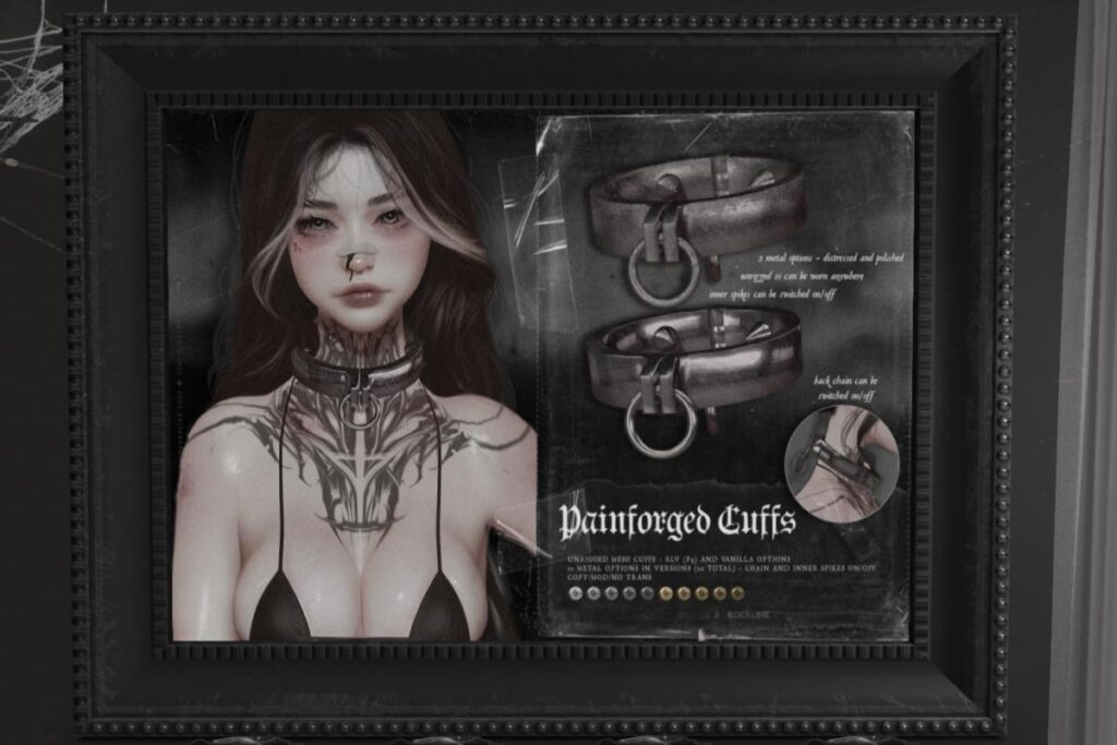 Painforged Cuffs, L$299 each/L$499 FP