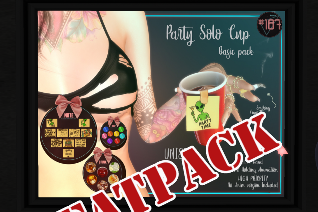 Party Solo Cup	&lt;a href=&quot;http://maps.secondlife.com/secondlife/Noumea/192/245/1000&quot; target=&quot;_blank&quot;&gt;Teleport&lt;/a&gt;
