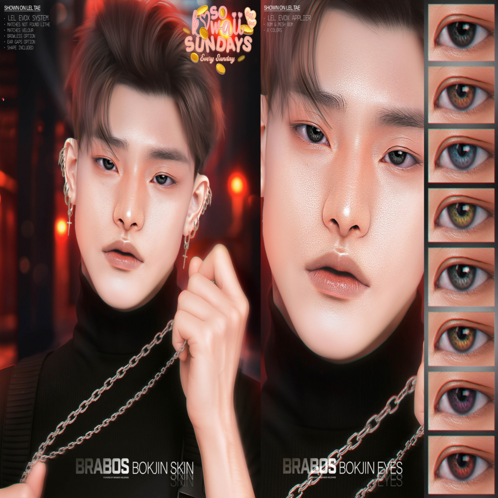 Bokjin Skin - EvoX | Bokjin Eyes - BOM/EvoX	&lt;a href=&quot;http://maps.secondlife.com/secondlife/Crowley/82/84/831&quot; target=&quot;_blank&quot;&gt;Teleport&lt;/a&gt;