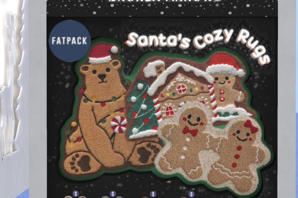 Santa's Cozy Rugs, L$149 each/L$399 FP