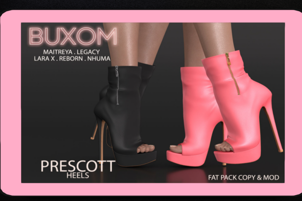 Prescott Heels - Legacy/MaitreyaX/Nhumana/Reborn, L$299