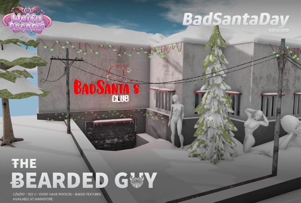 Bad Santa Day Backdrop