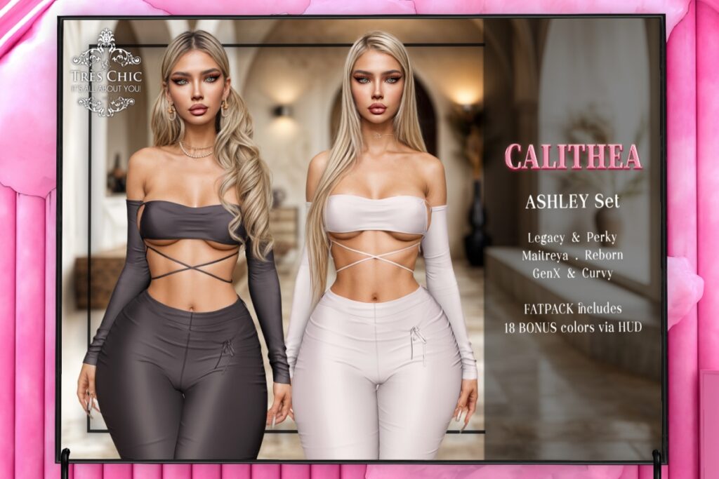 Ashley Set - GenX/Legacy/Maitreya/Reborn/+mods, L$130 each/L$380 FP