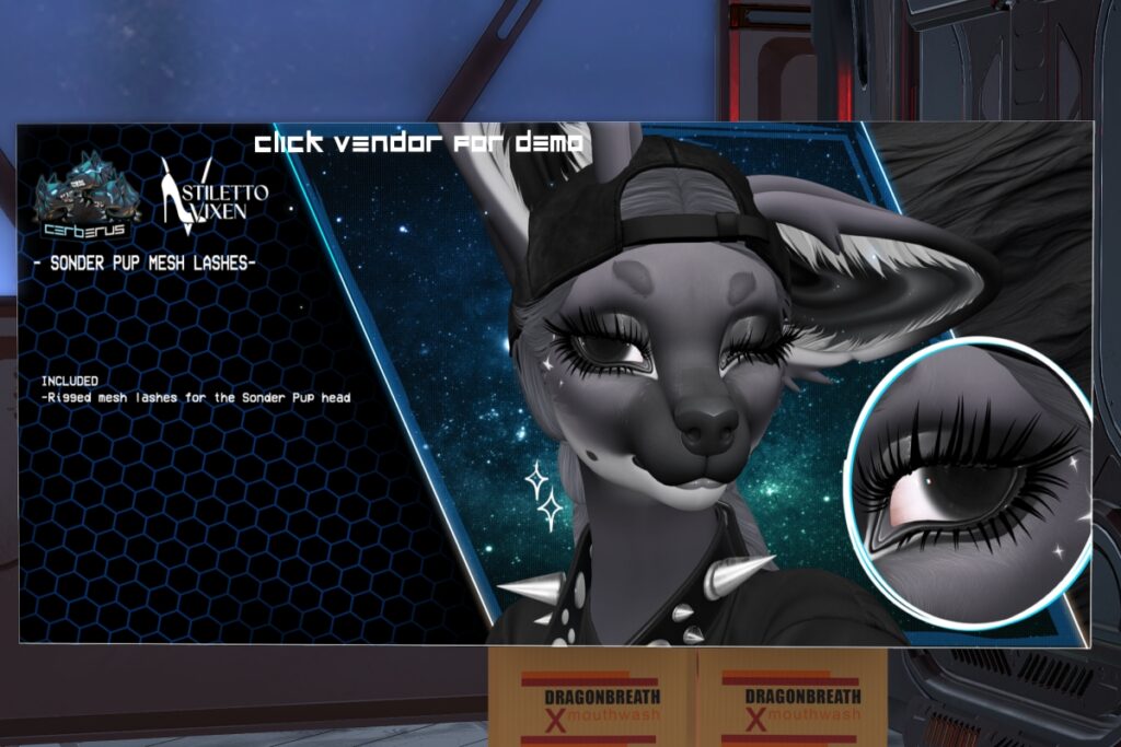 Sonder Pup Mesh Lashes - Cerberus Sonder Pup, L$299