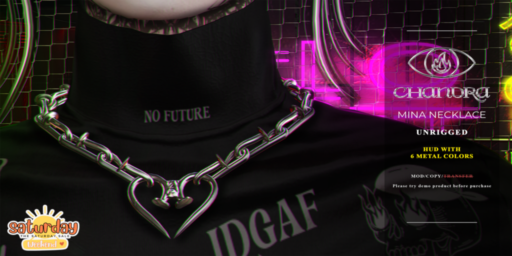 Mina Necklace	&lt;a href=&quot;http://maps.secondlife.com/secondlife/Hell%20Fire/61/64/502&quot; target=&quot;_blank&quot;&gt;Teleport&lt;/a&gt;