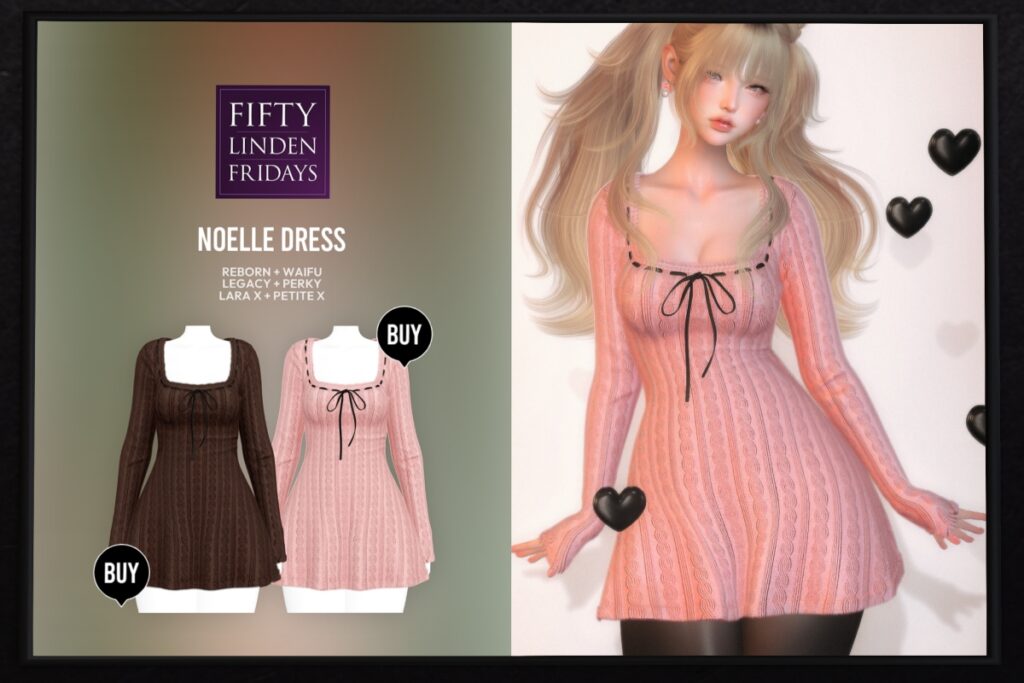 Noelle Dress - Legacy/MaitreyaX/Reborn/+mods	&lt;a href=&quot;http://maps.secondlife.com/secondlife/Dear/124/250/802&quot; target=&quot;_blank&quot;&gt;Teleport&lt;/a&gt;