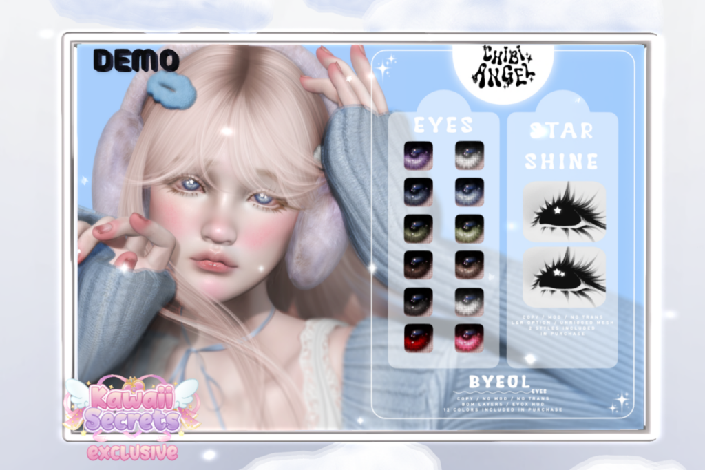 Byeol Eyes - BOM/EvoX, L$350 | Byeol Starshine, L$150