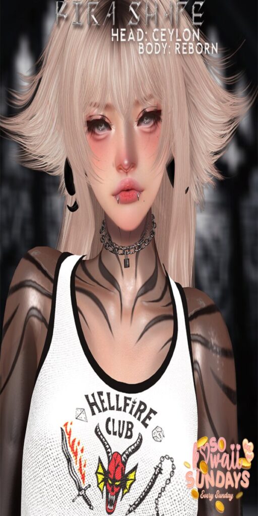 Kira Shape - EvoX Ceylon/Reborn	&lt;a href=&quot;http://maps.secondlife.com/secondlife/Hashira/37/169/3&quot; target=&quot;_blank&quot;&gt;Teleport&lt;/a&gt;