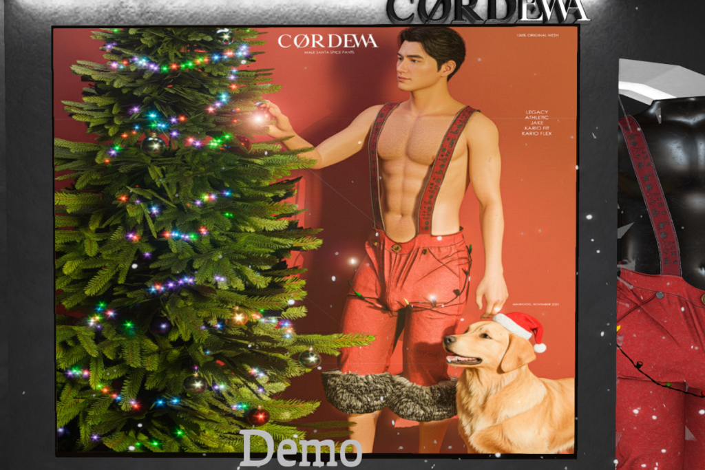 Santa Spicy Pants - Jake/Kario Fit+Flex/Legacy/+mods, L$350 each/L$1050 FP