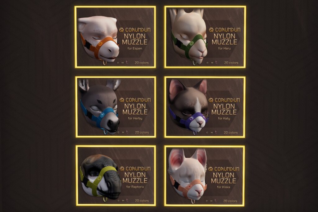 Nylon Muzzle - see ad for fits, L$499 each