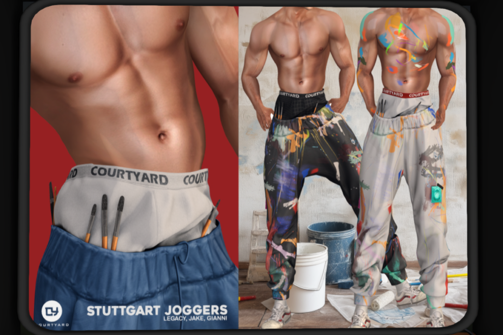 Stuttgart Joggers - Jake/Gianni/Legacy, L$299-L$349 each/L$1599 FP